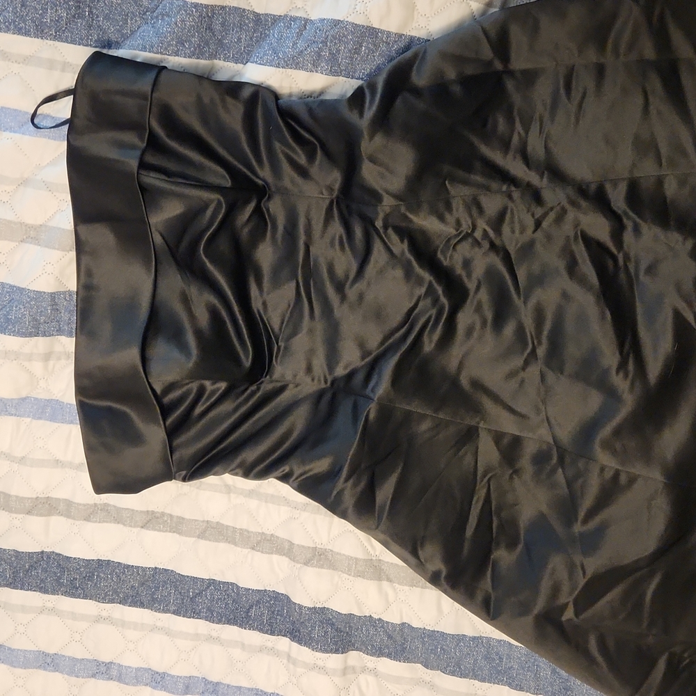 Black strapless A-line ballgown size 12